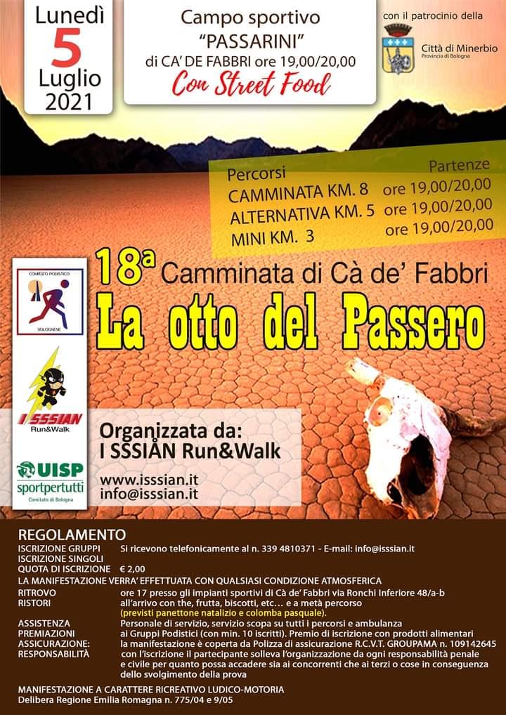 LUNEDI’ 5 LUGLIO IL GRUPPO ALLA CAMMINATA DI CA’ DEI FABBRI