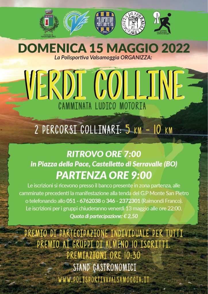 IL 15 MAGGIO TORNA LA VERDI COLLINE